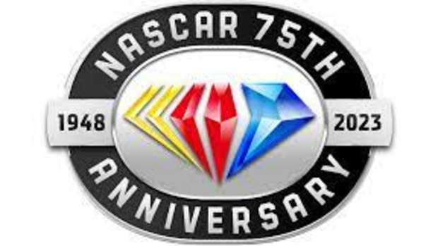 NASCAR 75th anniversary logo 2023